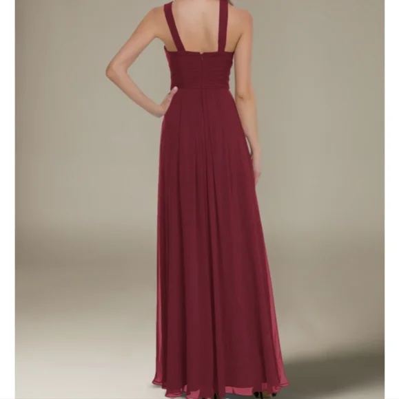 AW Vienna Bridesmaid Prom Formal Special Occasion Wedding Guest Dress, 16, Red - Picture 2 of 2